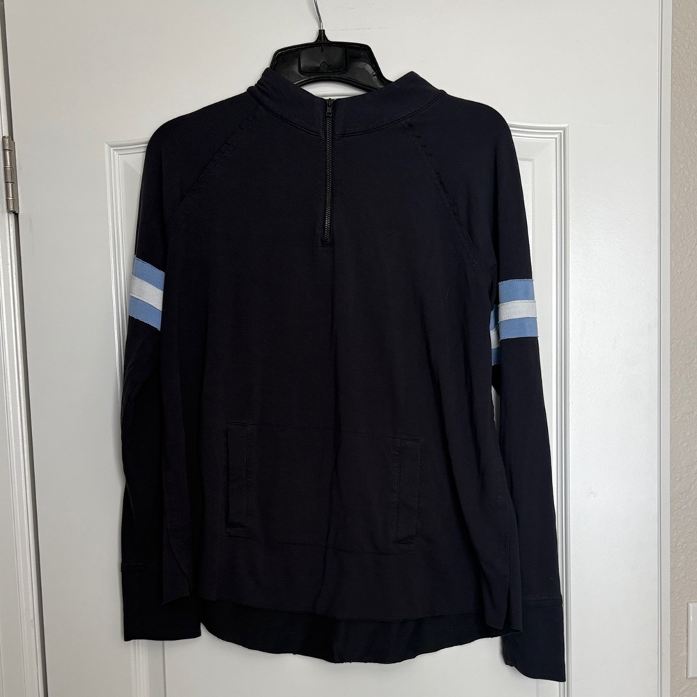 Belyn Key Navy 1/4 Zip Sweatshirt
